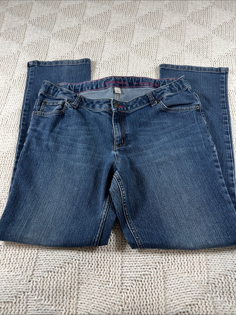 Lands’ End Straight Leg Jeans